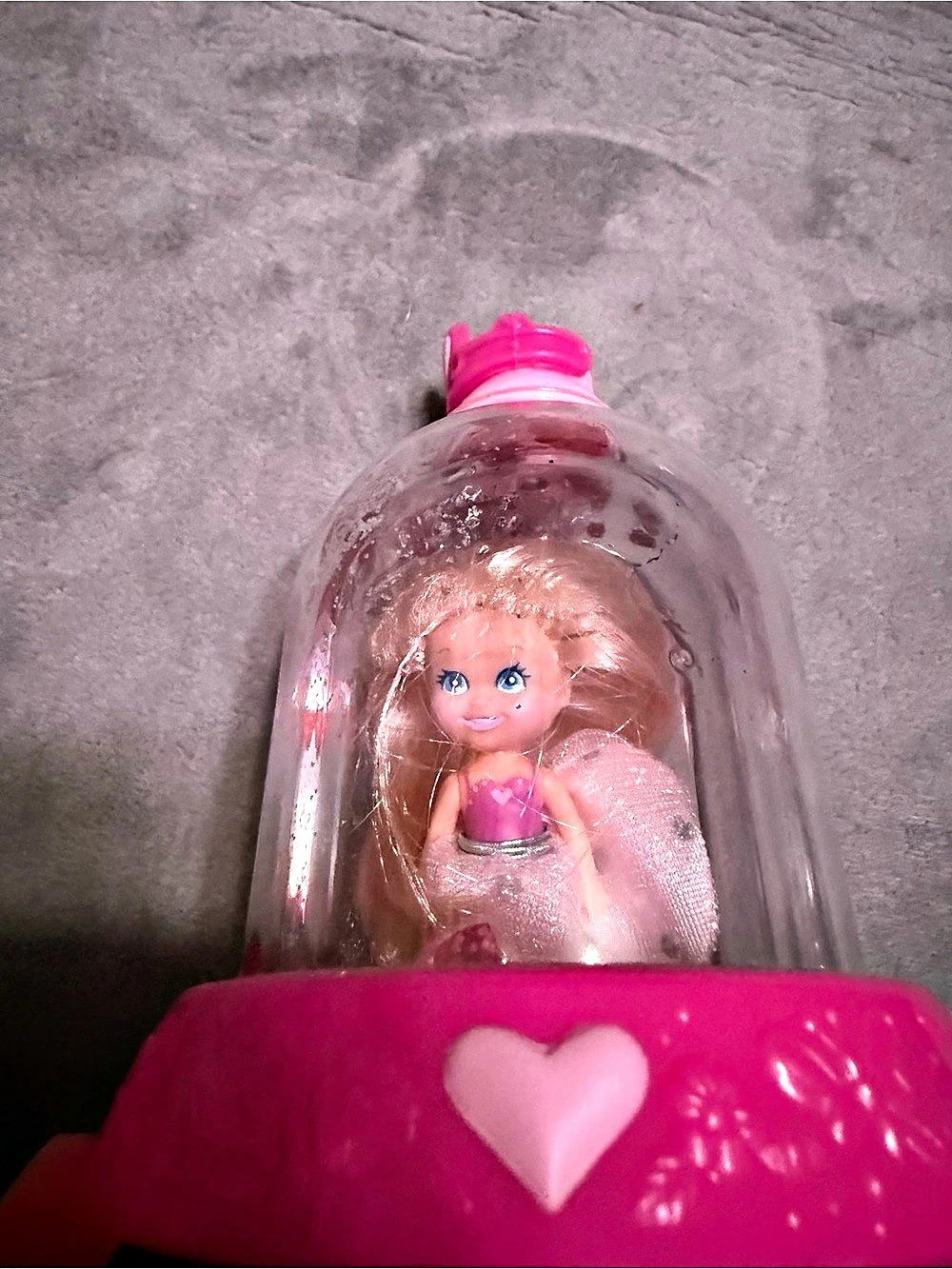 Vintage 1992 Playskool Krystal Princess Krystal Dreams Pink Doll Dome